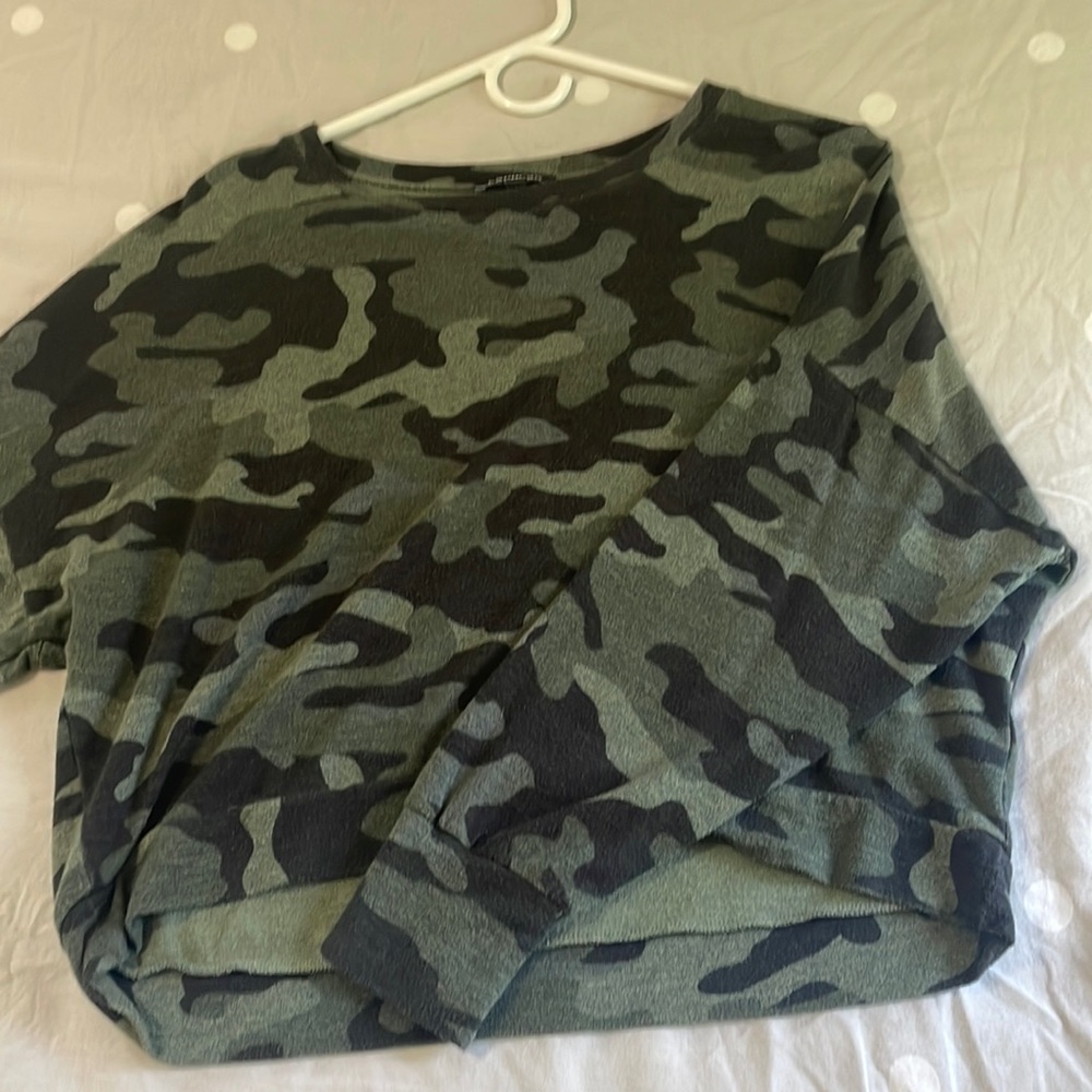 Lightly worn camo long sleeve top. Perfect conditions. Originally from express